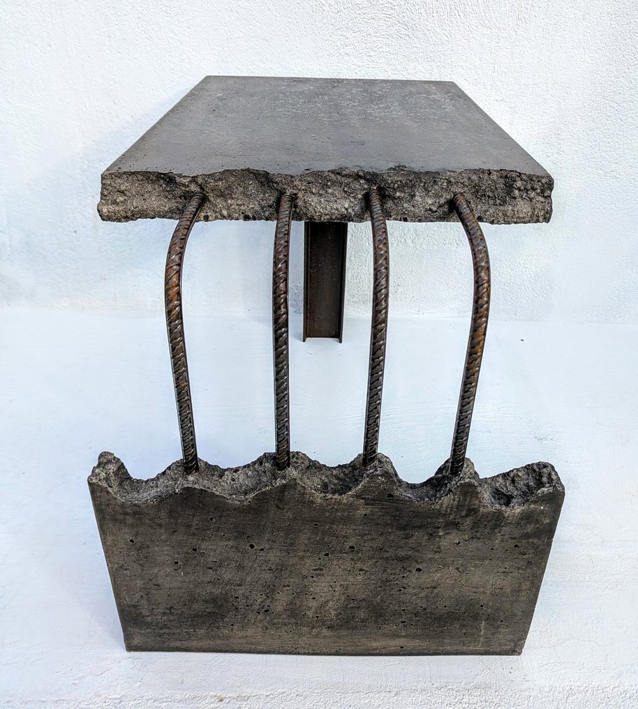 Wallavibe - D.B - Sofabord - Mesa L - Brutalistisk stil - Skulpturel møbel #3.2