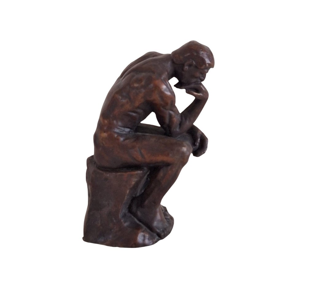 Naar Auguste Rodin (1840-1917) - Skulptur, The Thinker - 12 cm - Bronze #2.1