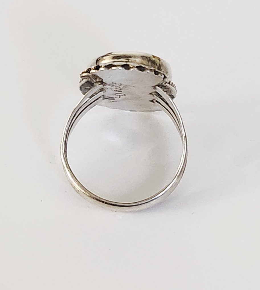 Ingen reservasjonspris - Ring Sølv Turkis #2.1