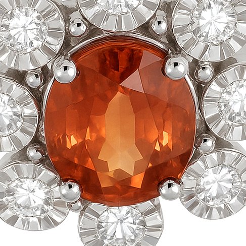 Δαχτυλίδι - 18 καράτια Λευκός χρυσός -  1.32ct. tw. Ζαφείρι - Διαμάντι #2.1