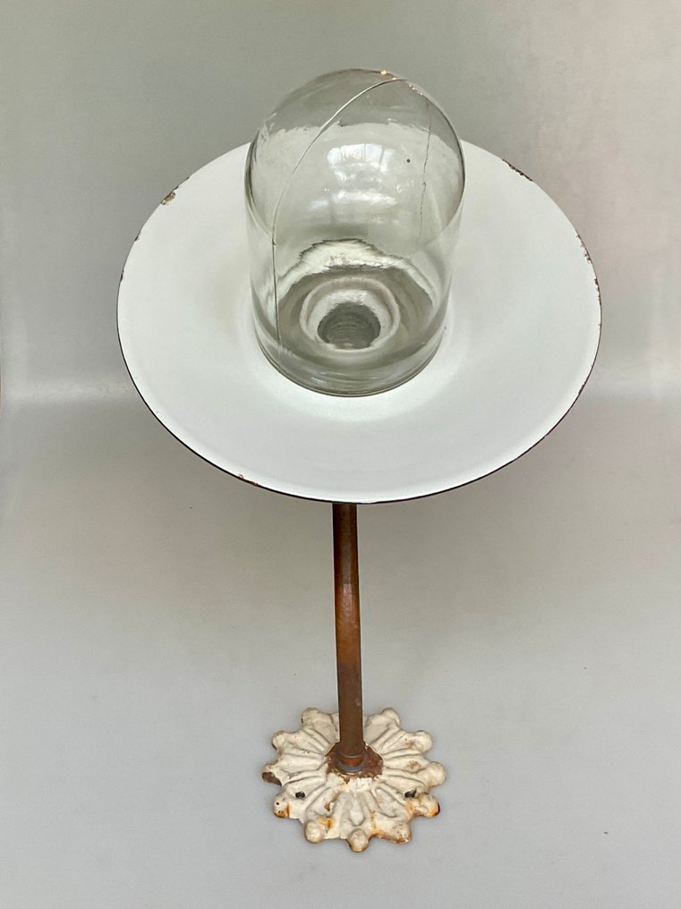 灯笼 - 瓷, 玻璃, 钢 - 法国天鹅颈灯 #2.1