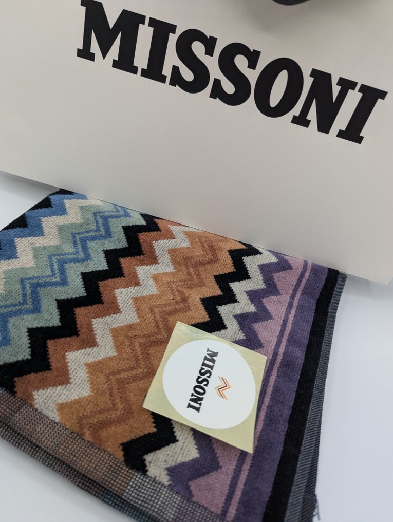 Missoni - Missoni - zigzag handdoek handdoek geen minimumprijs telo - Handdoek  - 70 cm - 40 cm #1.0