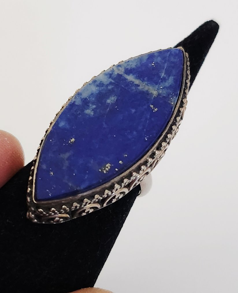 Lapis lazuli - Zilver - Ring #1.0