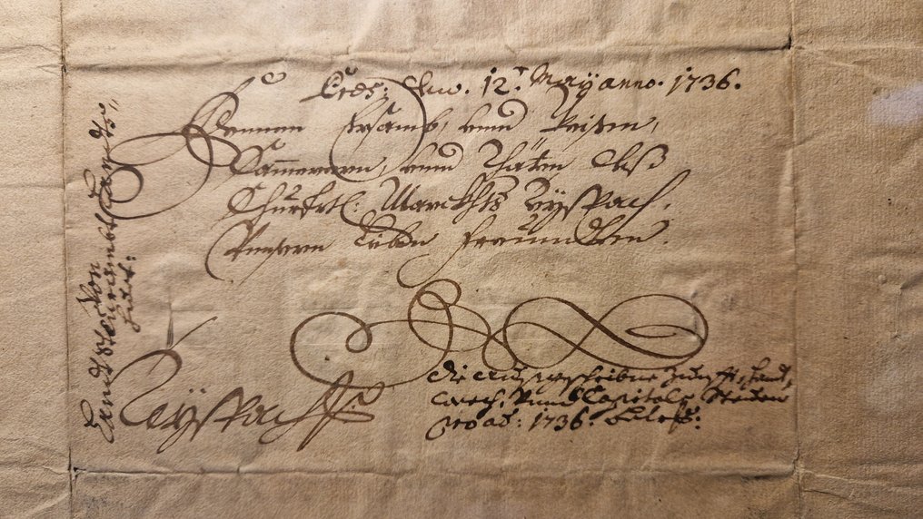 Bayerischer - Außerordentliche Steuerurkunde, Bayern (Landshut), - 1736 #3.2