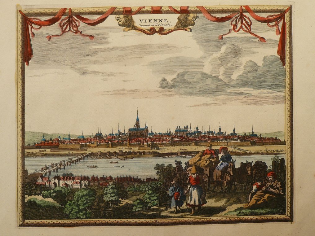 Αυστρία - Βιέννη; Frederik de Wit - Vienne capitale de L'Autriche - 1681-1700 #1.0