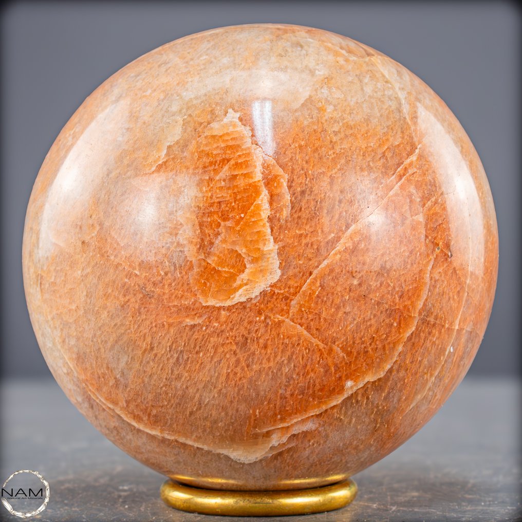 Φυσική ροζέ-σελήνιο σφαίρα με ζεστή, μεταξένια εμφάνιση- 1389.27 g #4.3
