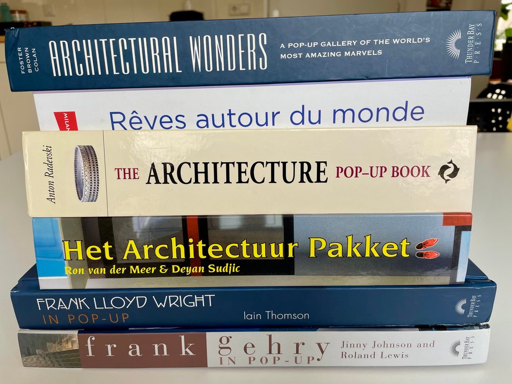 Frank Gehry, Frank Lloyd Wright, a.o. - Lot with 6 architecture pop-ups - 1997-2011 #2.1