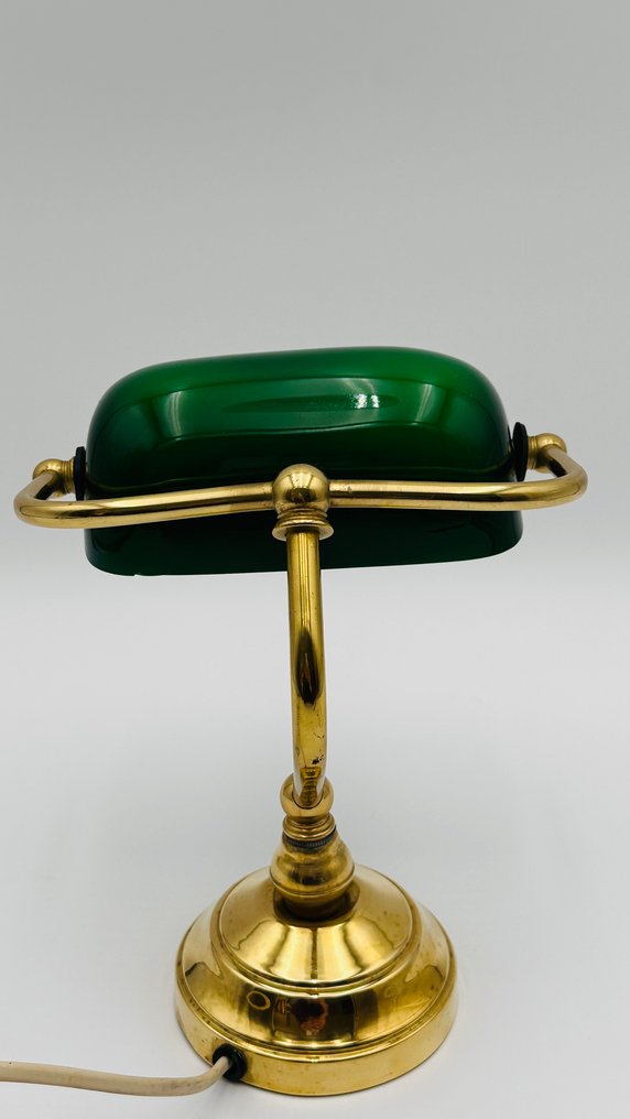 Banklampe - Messing, Glas #4.3