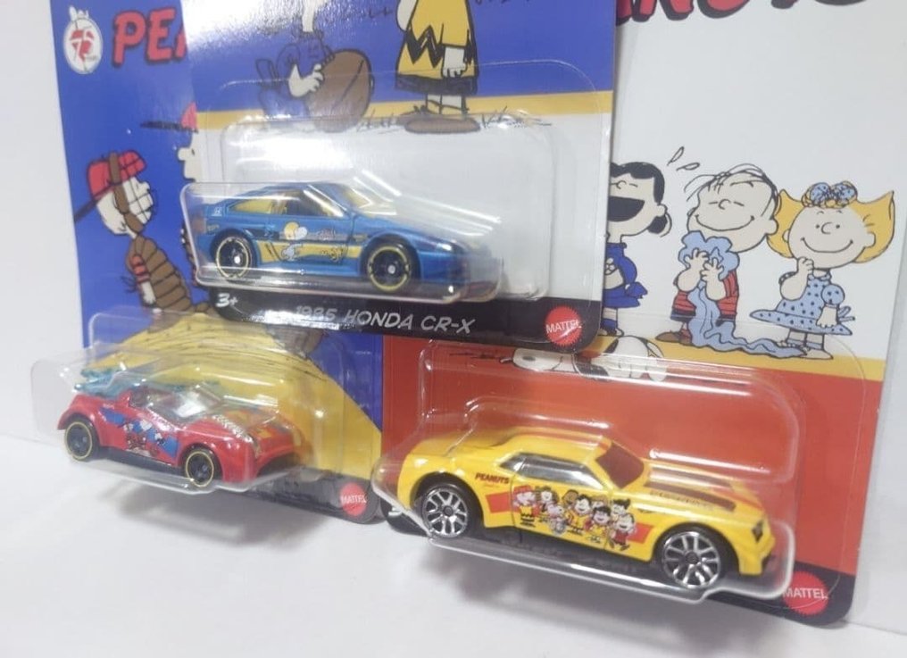 Hot Wheels - Αυτοκίνητο μοντελισμού (5) - Peanuts Collection — Snoopy & Peanuts Characters - Car Set (Good Condition, Unopened) #1.0