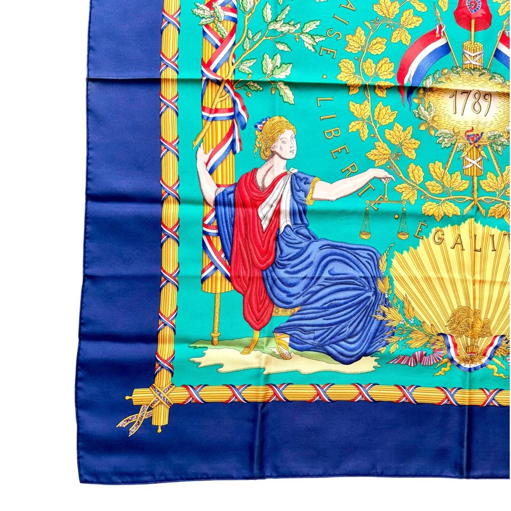 Hermès - LIBERTE EGALITE REPUBLIQUE FRANCAISE - Sciarpa #4.3