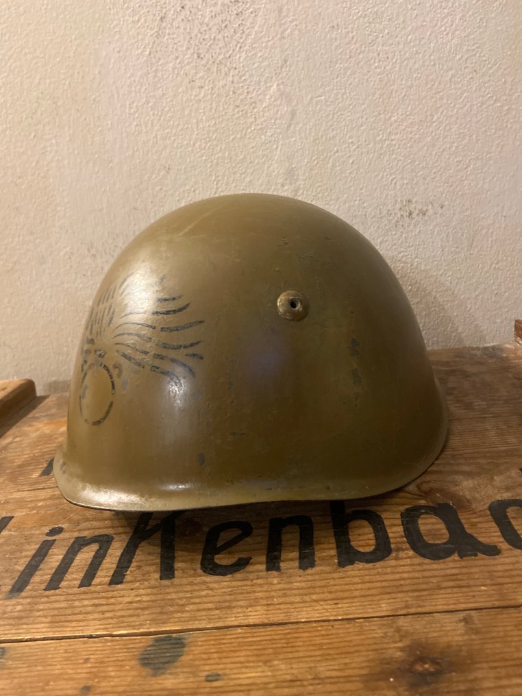 義大利 - M33 意大利军事用 1939 Sinigagliesi 都灵–宪兵–附有同期纸质材料 - 軍用頭盔 #2.1