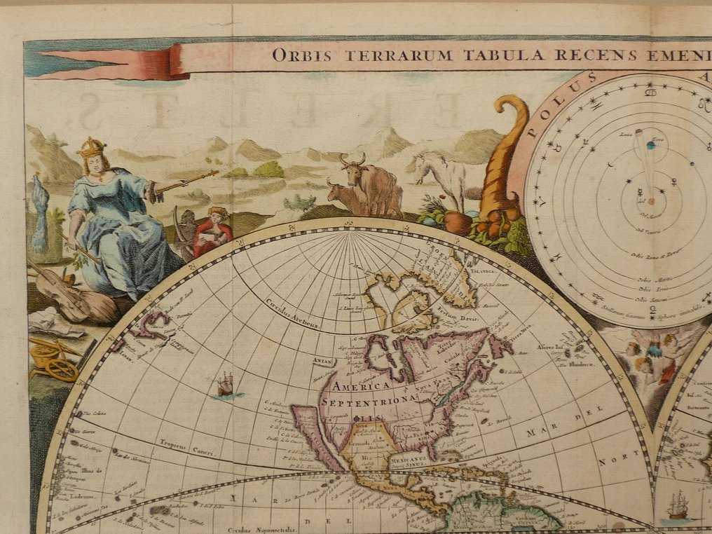 World - 大陆; Daniel Stoopendael - Orbis Terrarum Tabula recens emendata et in lucem edita - 1681-1700 #2.1