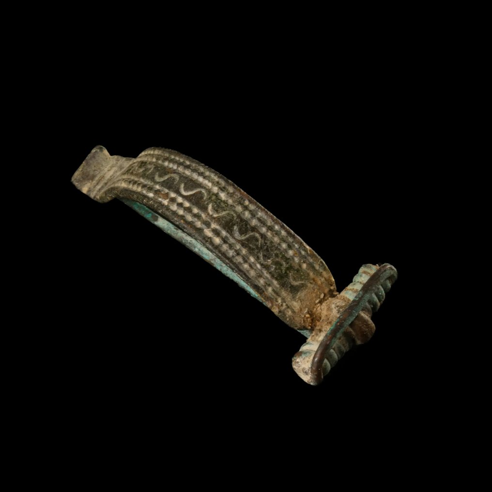 Αρχαίο ρωμαϊκό, Αυτοκρατορικό Μπρούντζος Fibula, Σπάνιος τύπος τόξου  (χωρίς τιμή ασφαλείας) #4.3