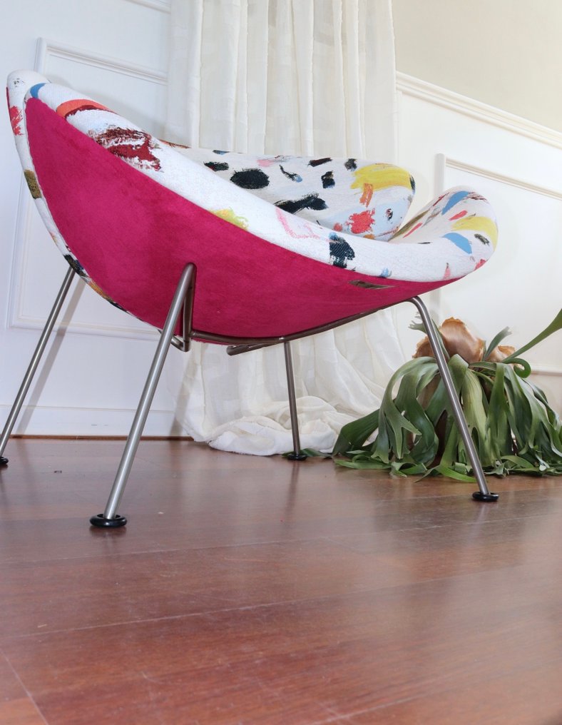 Artifort - Pierre Paulin - Πολυθρόνα - φέτα πορτοκαλιού - Textile - Νέως επιπλωμένο #2.1