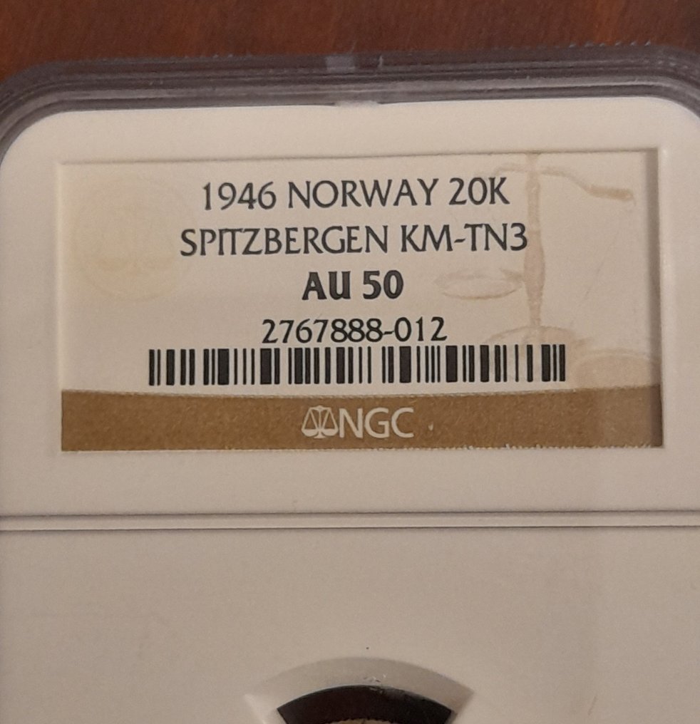 Σπίτσμπεργκεν (υπό Νορβηγία) - ΕΣΣΔ. Arktikugol. 20 Kopeks 1946 / Rare - AU50 #4.3