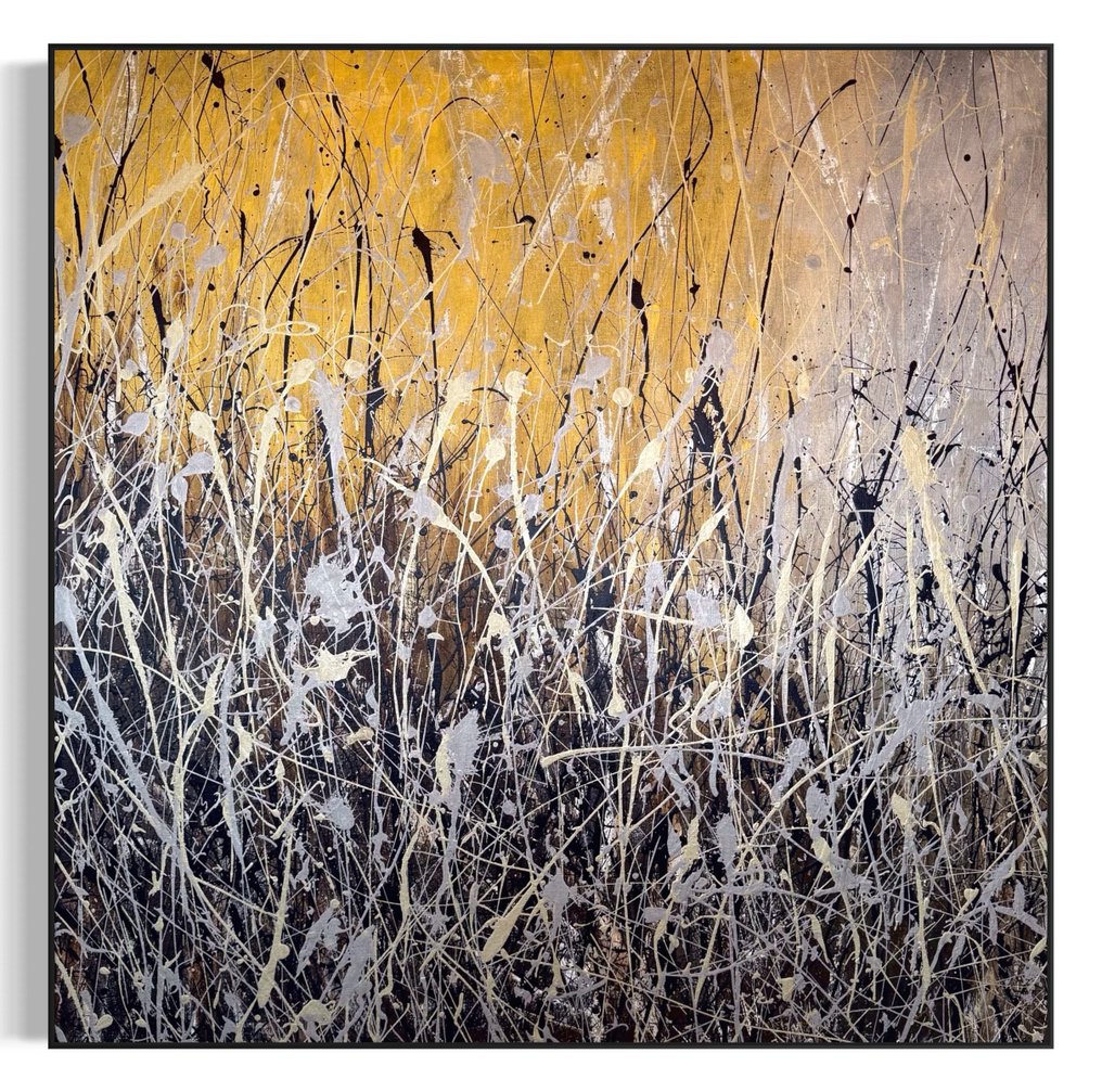 art studio | BRŪT - Abstract N° 2551.5 - XL - 'GoldFields I’ #2.1