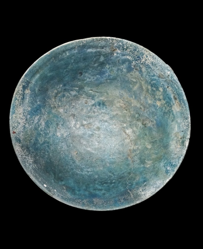 伊斯蘭 - 青绿色陶瓷杯 - 塞尔柱王朝 - 10世纪/12世纪  (沒有保留價) #1.0