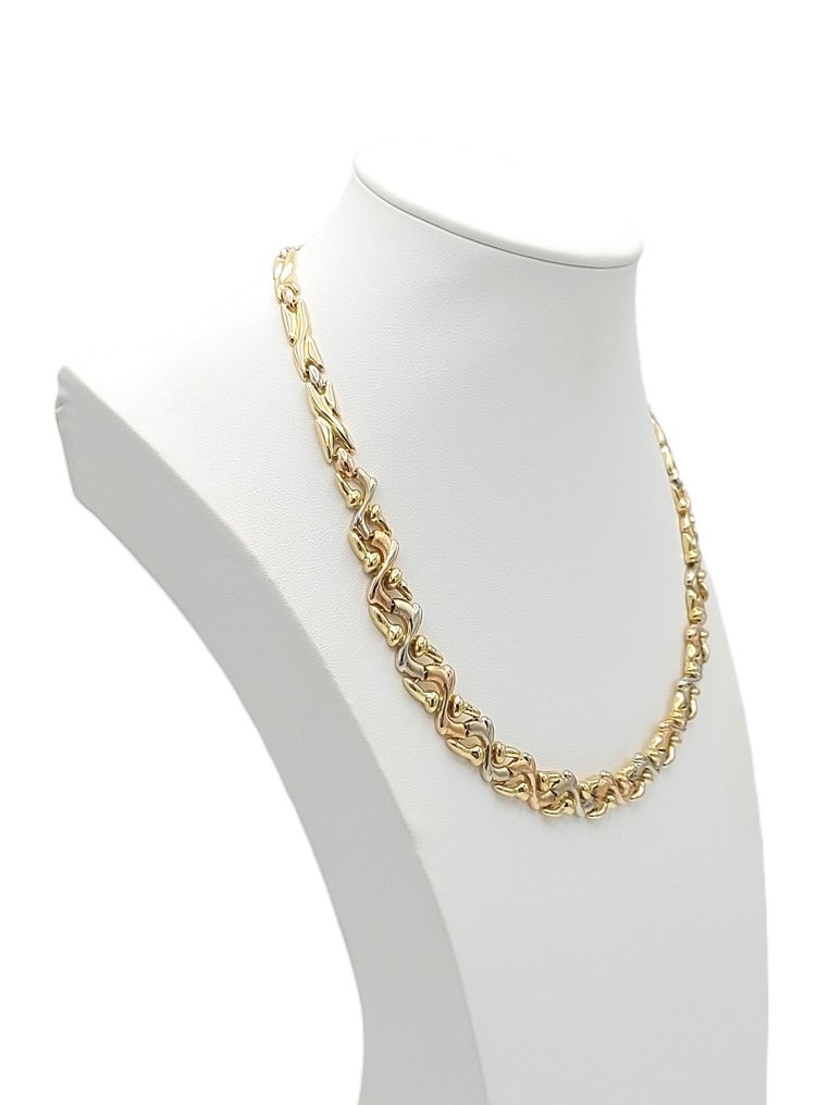 Κολιέ - 18 καράτια Κίτρινο χρυσό, Ροζ χρυσό, Λευκός χρυσός #1.0