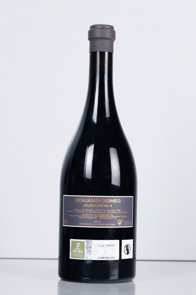 2014 Benjamín Romeo, Colección Nº3 'Parcela El Bombón' - Rioja DOC - 1 Pullo (0.75L) #1.0