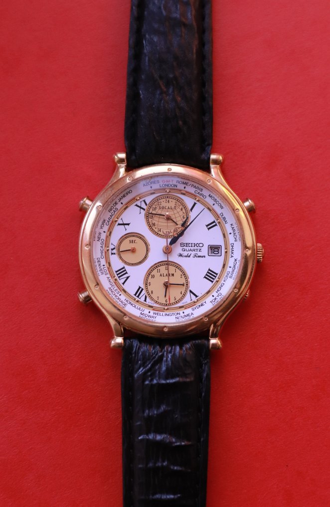 Seiko - World Time - 5T52 7A15 - Herren - 1990-1999 #1.0