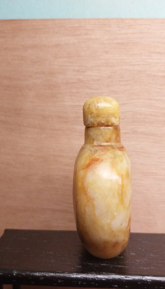 鼻烟壶 - 六个硬石鼻烟壶带展示架 #4.3