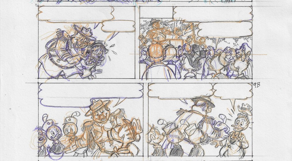 Millet, - 1 Pencil drawing - pato donald - 2005 #2.1