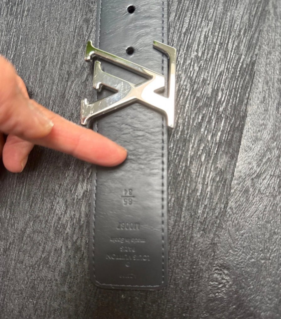 Louis Vuitton - LV Optic Damier Graphite 40mm Reversible Belt - Cintura #3.2