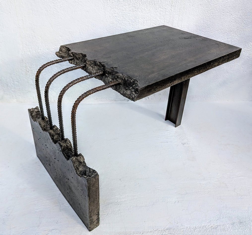 Wallavibe - D.B - Sofabord - Mesa L - Brutalistisk stil - Skulpturel møbel #1.0