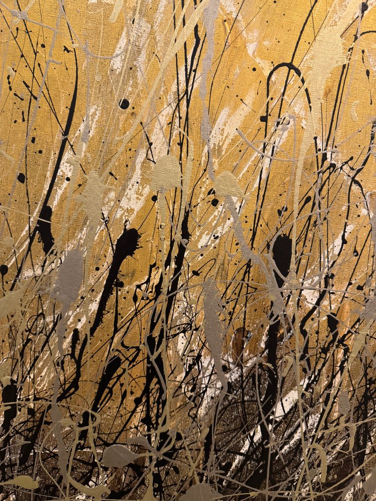 art studio | BRŪT - Abstract N° 2551.6 - XL - 'GoldFields II’ #4.3