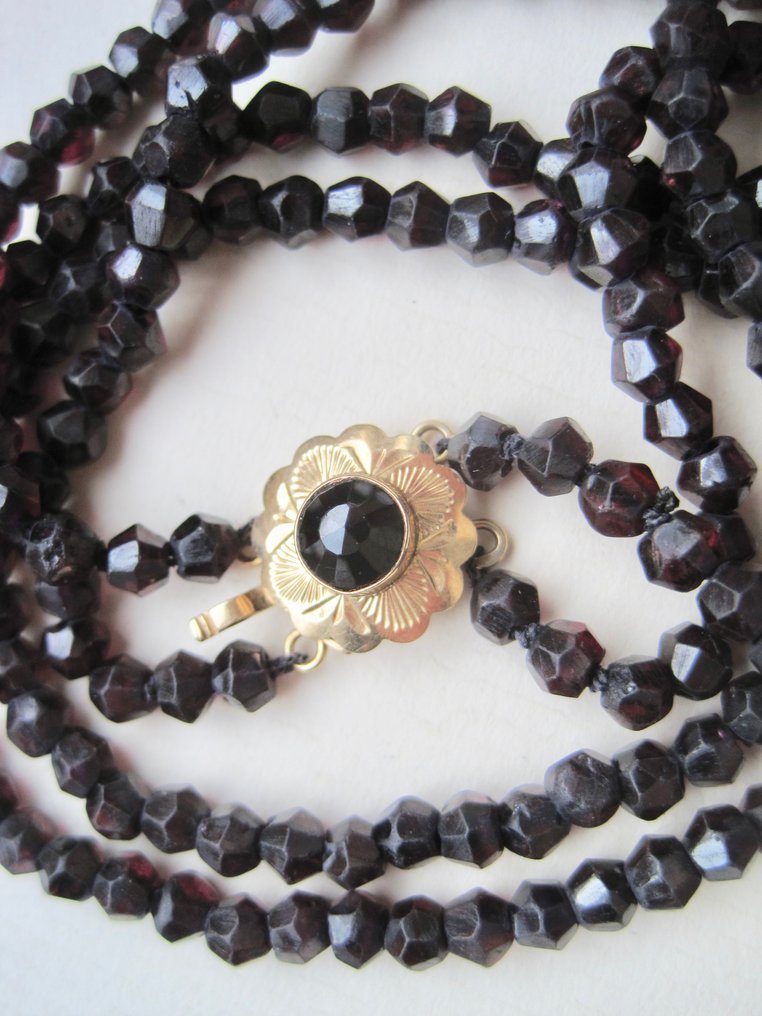 χωρίς τιμή ασφαλείας - Κολιέ - 14 καράτια Κίτρινο χρυσό - ρουμπίνια #1.0