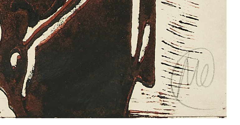 Markus Lüpertz (1941) - Motiv V (From Vogue Zeichnungen), 1984 #2.1