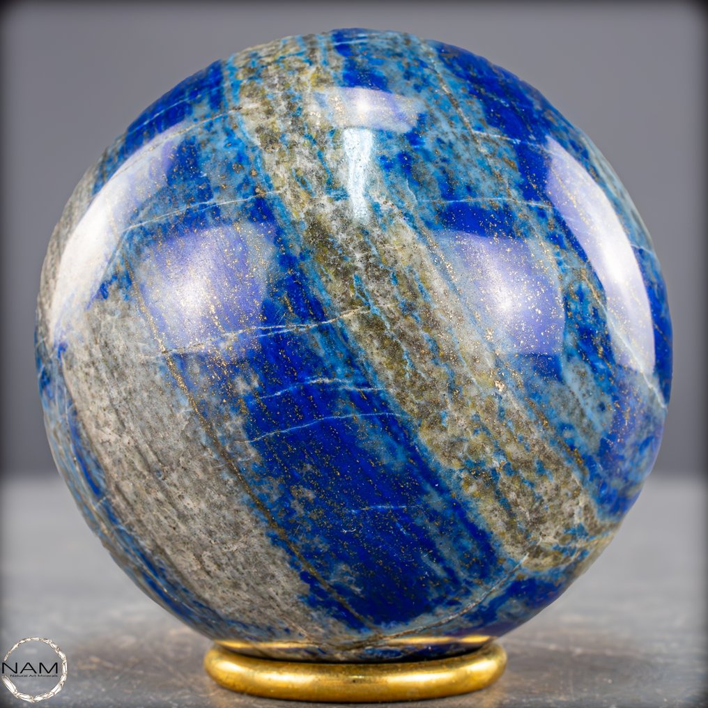 Μοναδική σφαίρα Lapis-Lazuli Το μπλε των βασιλιάδων σε τέλεια μορφή.- 1101.74 g #2.1