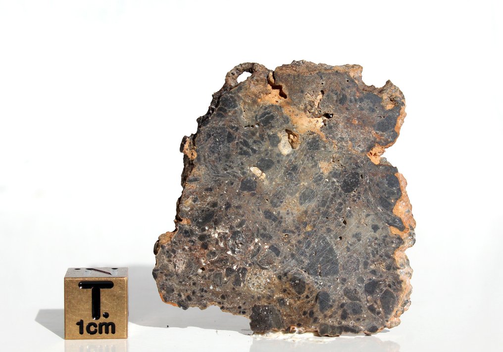 一片漂亮的月光 NWA 17700 月球陨石(角闪岩熔融角砾岩碎裂岩) - 8.33 g - (1) #2.1