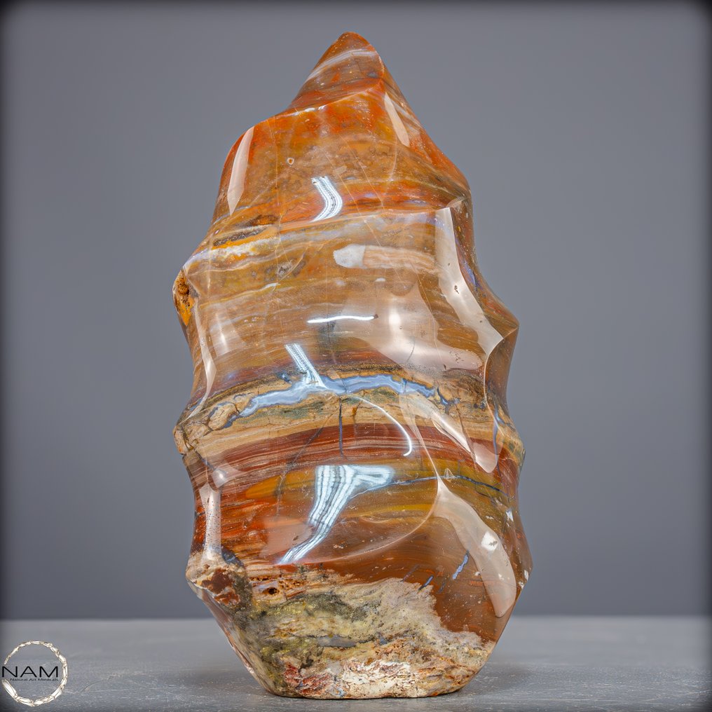 天然的玛瑙碧玉 来自马达加斯加的火焰- 2565.36 g #2.1