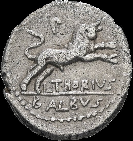 República Romana. L. Torio Balbo, 105 a. e. c.. Denarius Rome  (Sin precio de reserva) #1.0