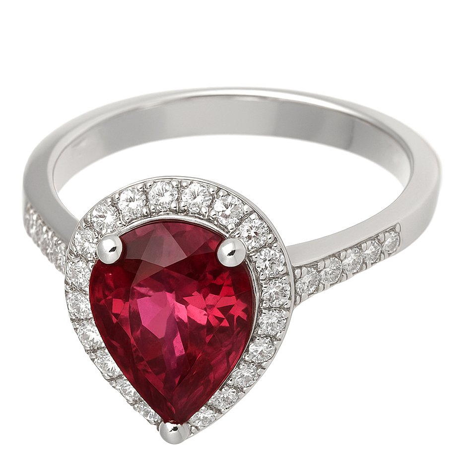 Δαχτυλίδι - 18 καράτια Λευκός χρυσός -  2.48ct. tw. Τουρμαλίνης - Διαμάντι #2.1