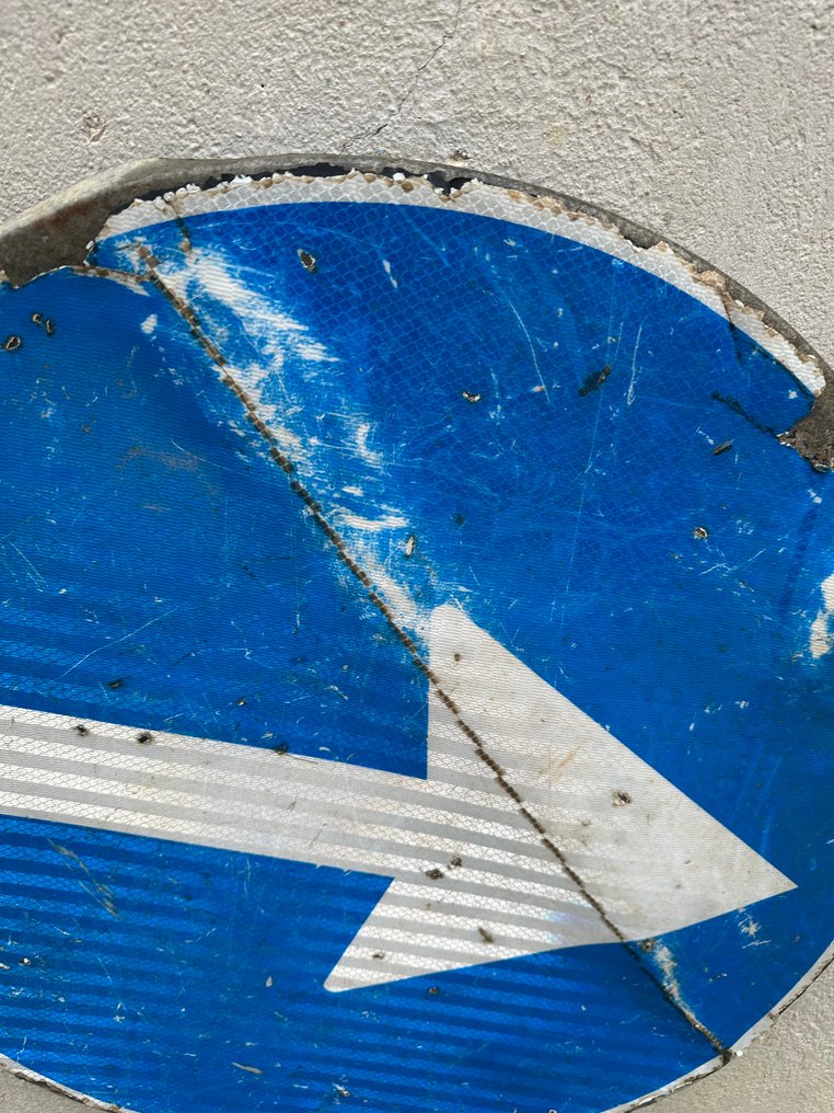 Σήμανση υποχρεωτικής δεξιάς στροφής - Σήματα οδικής κυκλοφορίας - Αλουμίνιο, Πλαστικό #3.2