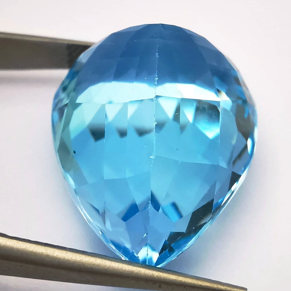 χωρίς τιμή ασφαλείας Τοπάζιο  - 41.90 ct - Antwerp Laboratory for Gemstone Testing (ALGT) - Τερακότα ουρανού μπλε #3.2