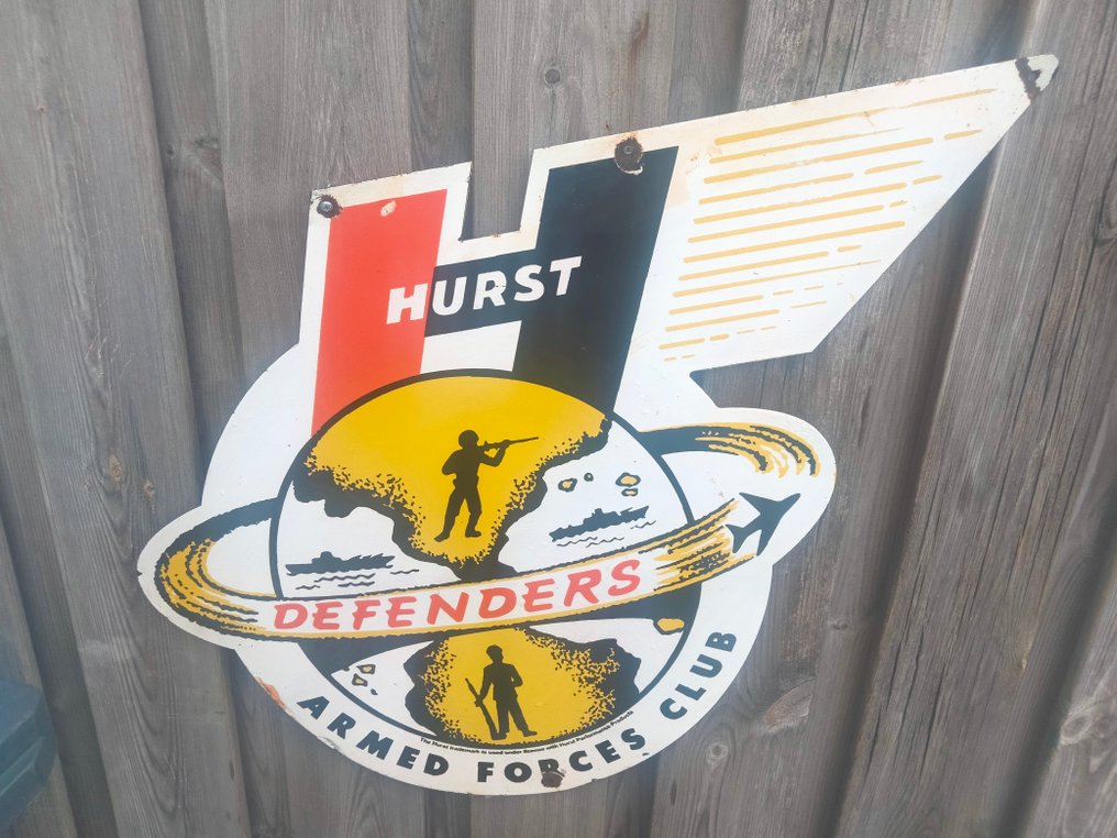 美国 - 搪瓷广告牌 Hurst defenders - 军用配件 #1.0
