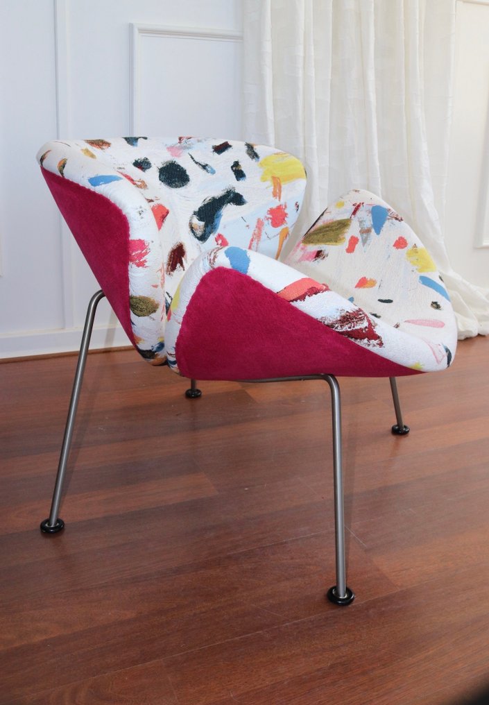 Artifort - Pierre Paulin - Πολυθρόνα - φέτα πορτοκαλιού - Textile - Νέως επιπλωμένο #4.3