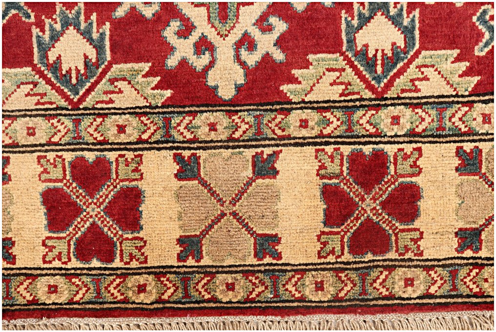 Afghan, Kazak, Μοναδικό χειροποίητο χαλί με κόμπο, φυσική μαλλί. - Χαλί - 213 cm - 153 cm - Παραδοσιακό χειροποίητο χαλί #3.2