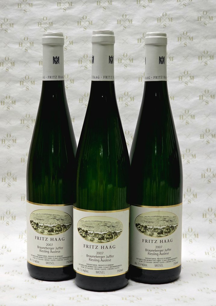 2007 Fritz Haag, Brauneberger Juffer Riesling - Mosel Auslese - 3 Pullot (0.7 L) #1.0