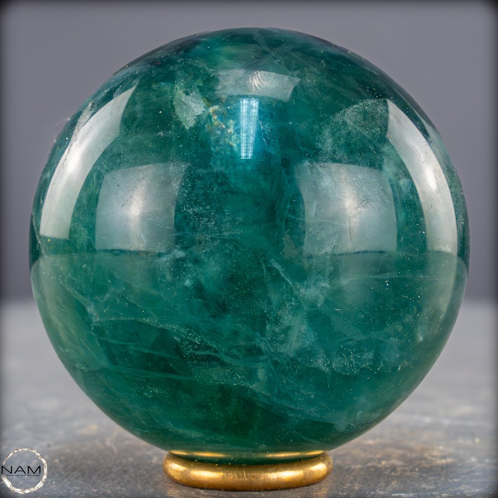 魔法萤石球 清晰与和谐的完美形式- 613.94 g #1.0