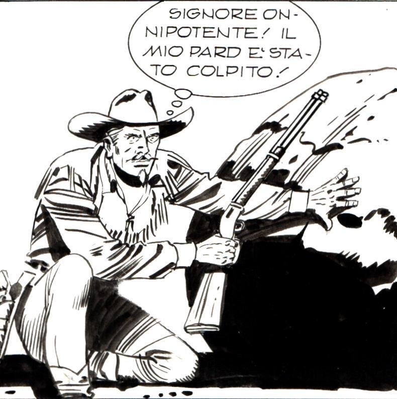 Letteri, Guglielmo - 1 Original page - Tex #406 - "Uomini crudeli" - 1994 #1.0