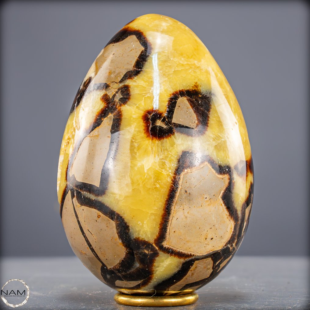 Μαγευτικό αυγό Septarien. Η μαγεία των αρχαϊκών μορφών και χρωμάτων.- 1892.44 g #2.1