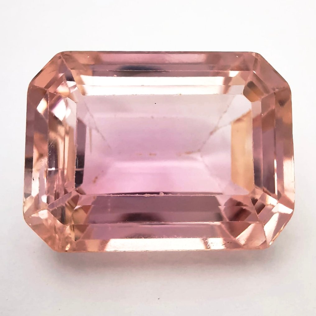 沒有保留價 鋰輝石  - 26.32 ct - Antwerp Laboratory for Gemstone Testing (ALGT) - 双色锂辉石 #1.0