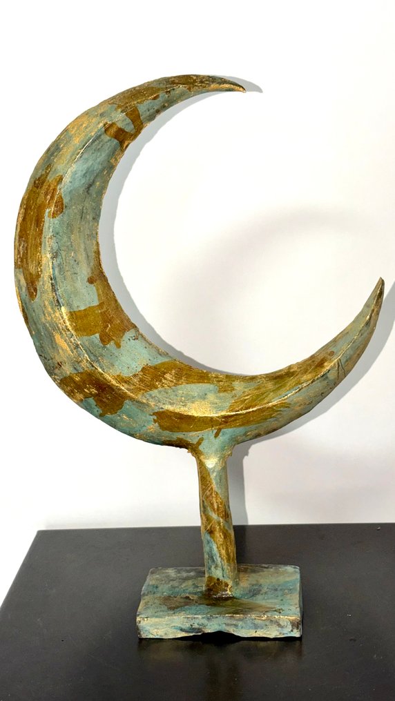 Derme Abdoulaye - Γλυπτό, Lune Doré - 33 cm - Μπρούντζος #1.0