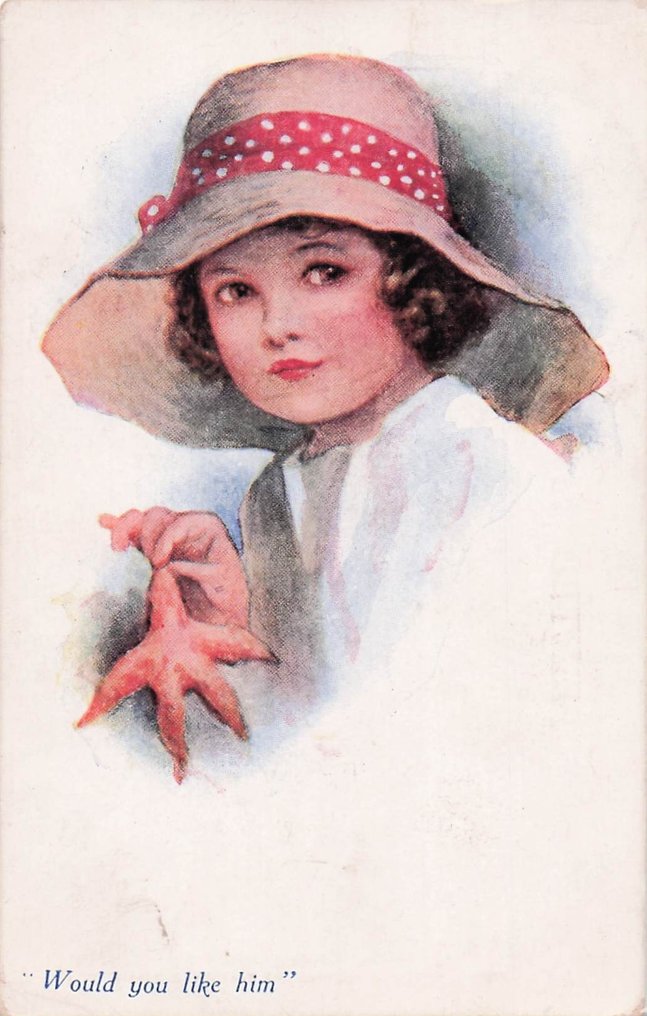 迷人的女性等，许多国际知名插画家的作品。 - 明信片 (75) - 1910-1950 #4.3