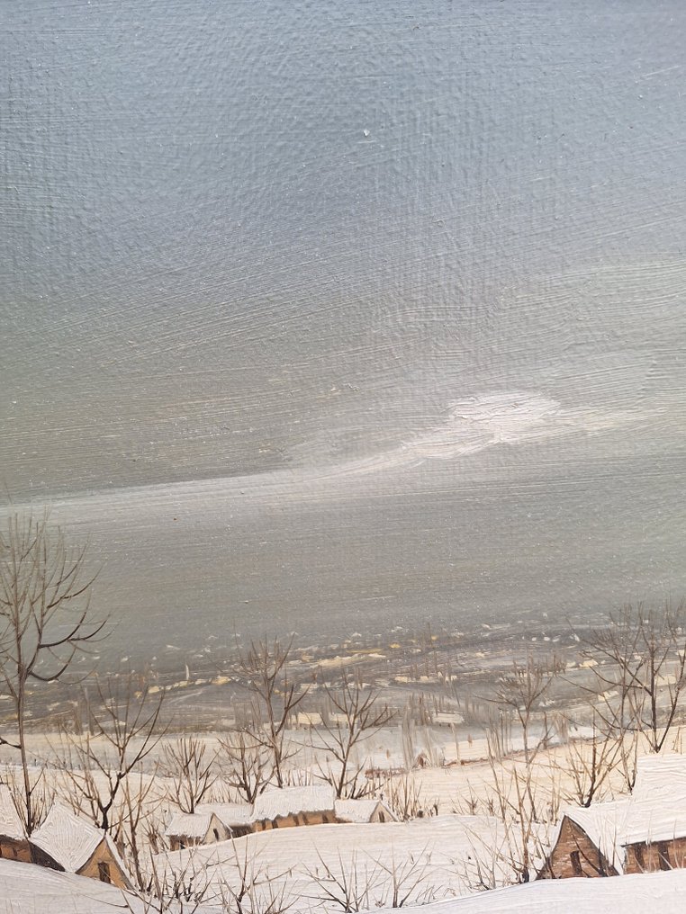 Arnold VanTieghem (1937) - Sneeuwlandschap Vlaamse Ardennen #3.2