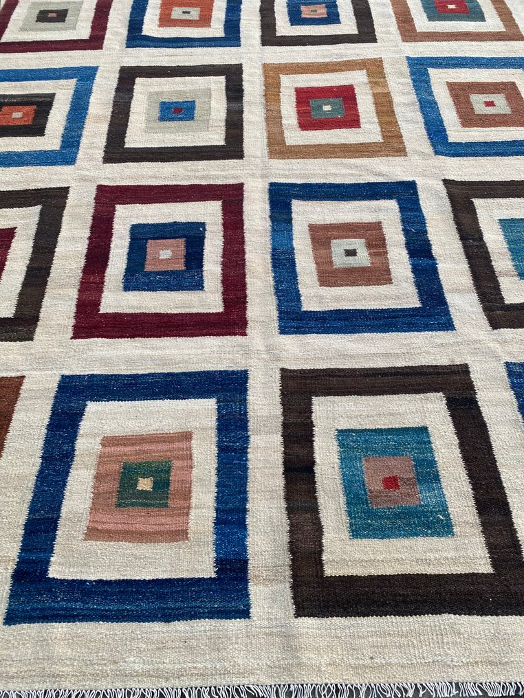 Kelim de conception - Non utilisé - Tapis - 298 cm - 248 cm #2.1